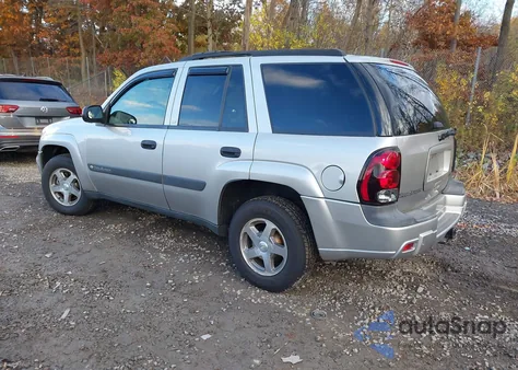 2004 Chevrolet Trailblazer Ls из США, поврежденный, VIN 1GNDT13S442445189